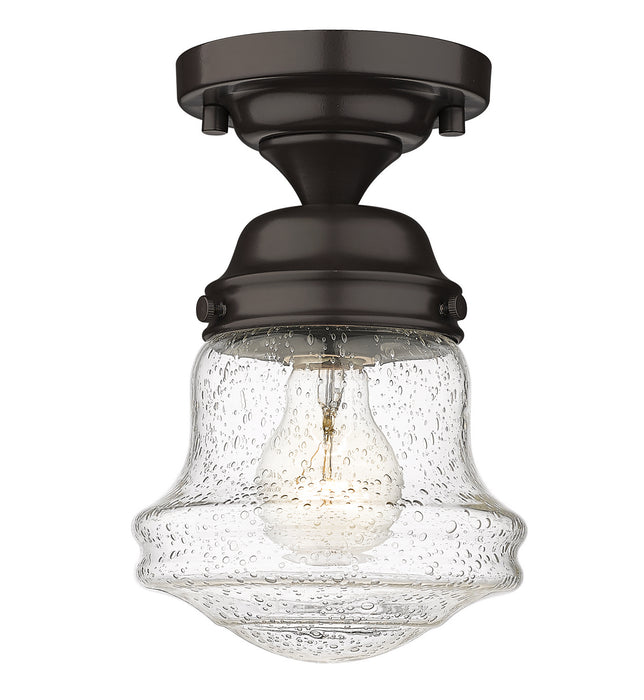 Z-Lite 736F1-BRZ One Light Flush Mount, Bronze
