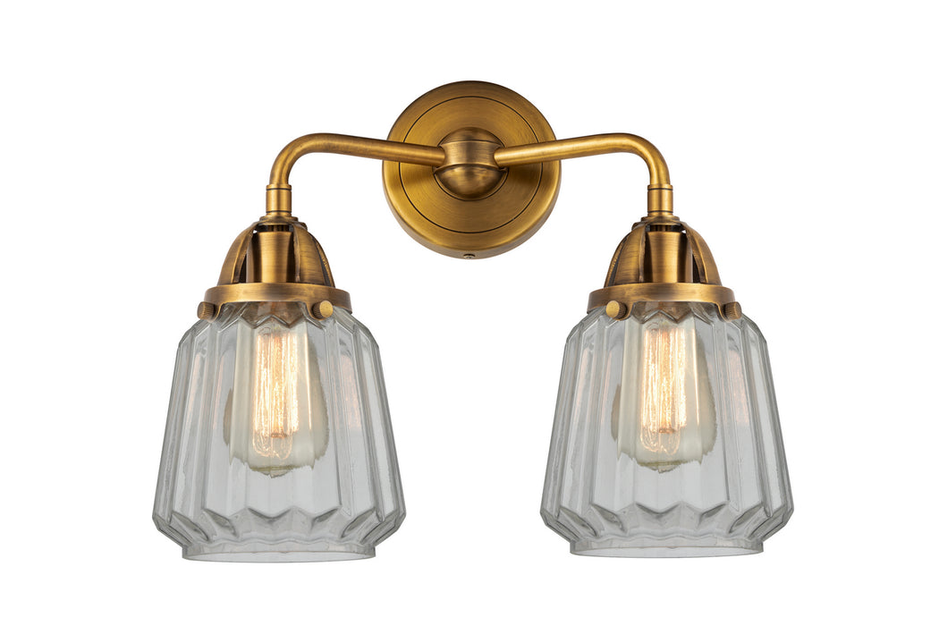 Innovations 288-2W-BB-G142 Two Light Bath Vanity, Brushed Brass