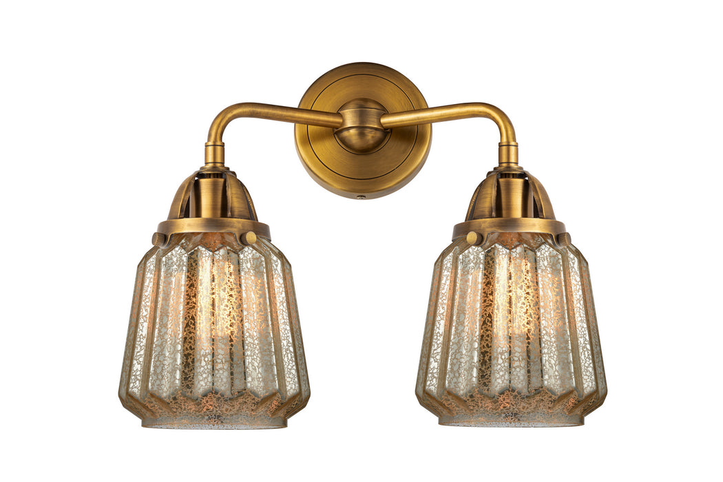 Innovations 288-2W-BB-G146 Two Light Bath Vanity, Brushed Brass