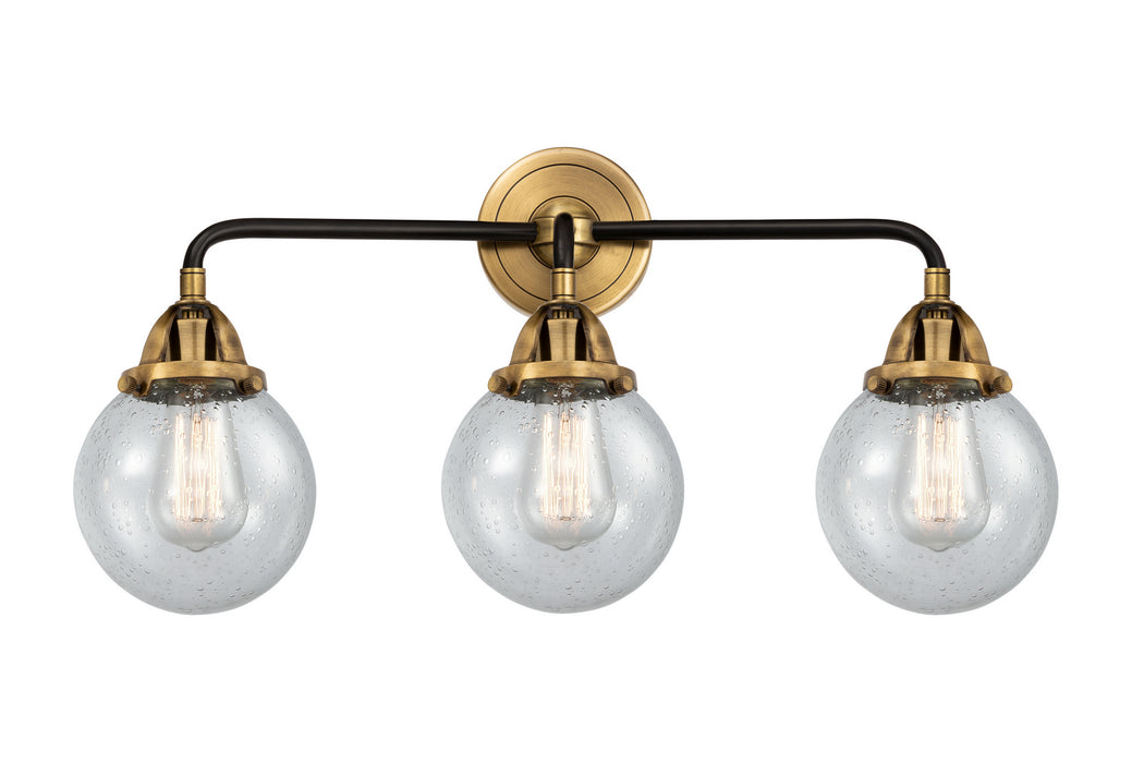 Innovations 288-3W-BAB-G204-6 Three Light Bath Vanity, Black Antique Brass