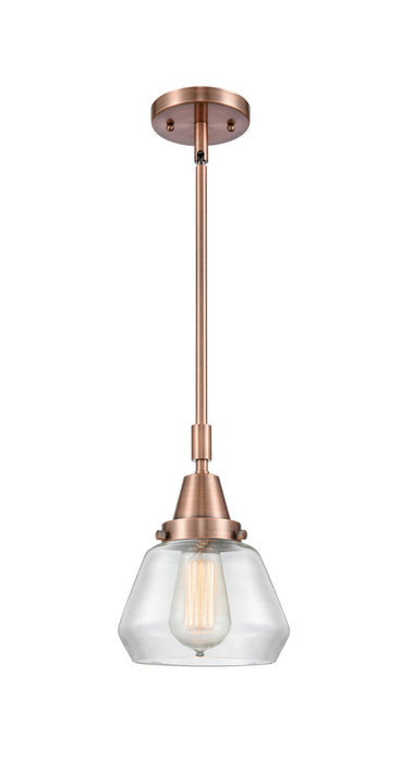 Innovations 447-1S-AC-G172 One Light Mini Pendant, Antique Copper