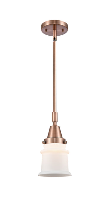 Innovations 447-1S-AC-G181S One Light Mini Pendant, Antique Copper