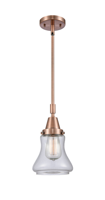 Innovations 447-1S-AC-G192 One Light Mini Pendant, Antique Copper