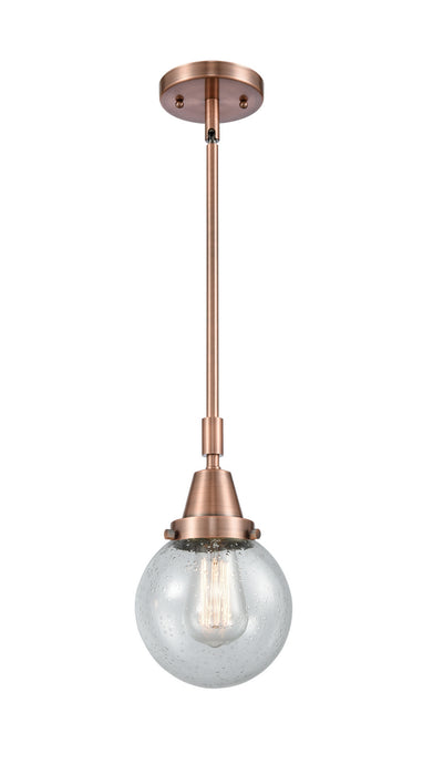 Innovations 447-1S-AC-G204-6-LED LED Mini Pendant, Antique Copper