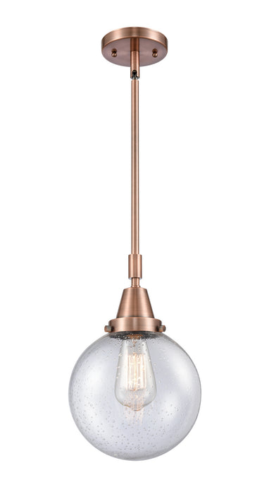 Innovations 447-1S-AC-G204-8-LED LED Mini Pendant, Antique Copper