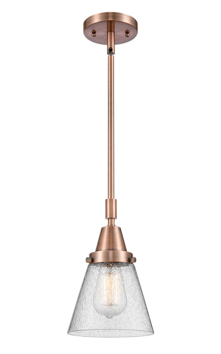 Innovations 447-1S-AC-G64-LED LED Mini Pendant, Antique Copper