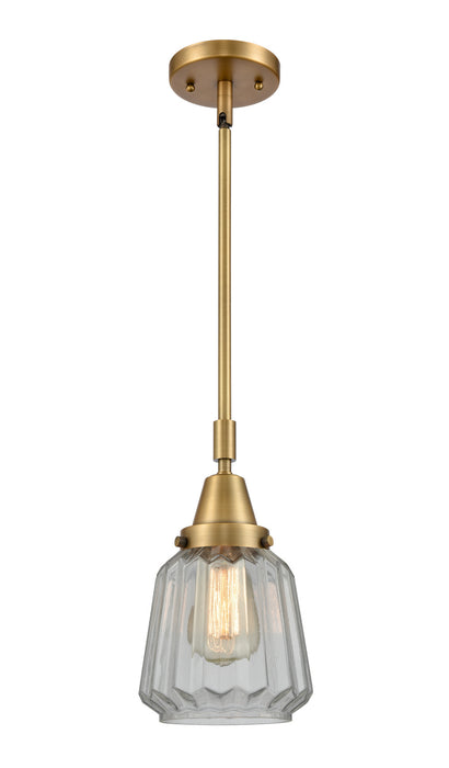 Innovations 447-1S-BB-G142-LED LED Mini Pendant, Brushed Brass
