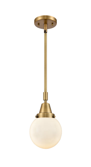 Innovations 447-1S-BB-G201-6 One Light Mini Pendant, Brushed Brass