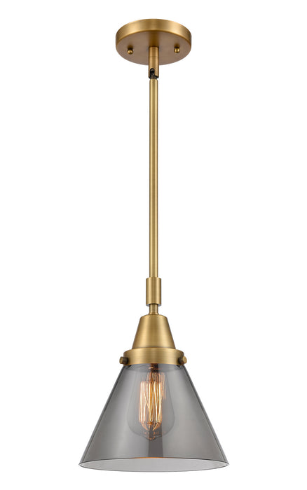 Innovations 447-1S-BB-G43 One Light Mini Pendant, Brushed Brass