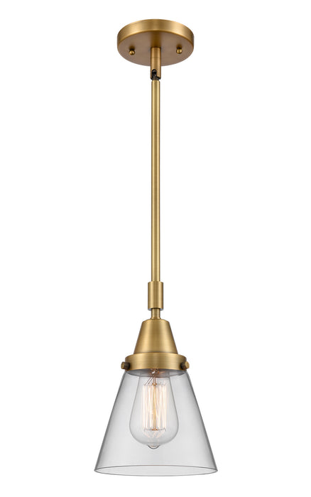 Innovations 447-1S-BB-G62 One Light Mini Pendant, Brushed Brass