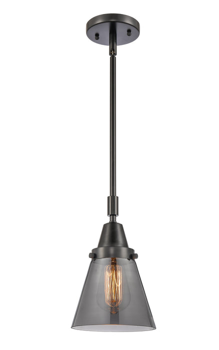Innovations 447-1S-BK-G63 One Light Mini Pendant, Matte Black