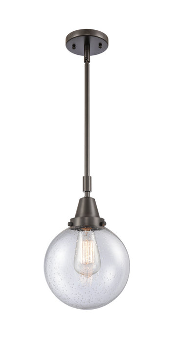Innovations 447-1S-OB-G204-8 One Light Mini Pendant, Oil Rubbed Bronze