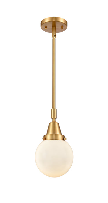 Innovations 447-1S-SG-G201-6 One Light Mini Pendant, Satin Gold