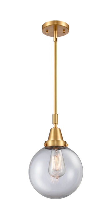 Innovations 447-1S-SG-G202-8 One Light Mini Pendant, Satin Gold