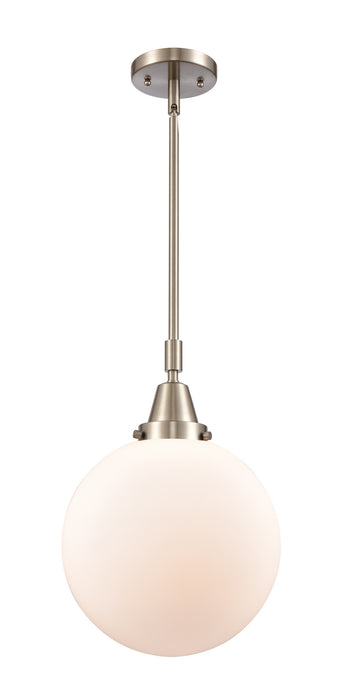 Innovations 447-1S-SN-G201-10 One Light Mini Pendant, Brushed Satin Nickel