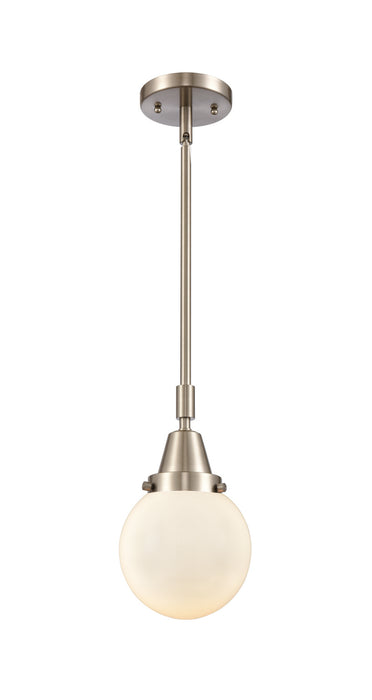 Innovations 447-1S-SN-G201-6 One Light Mini Pendant, Brushed Satin Nickel