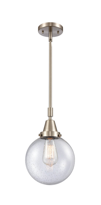 Innovations 447-1S-SN-G204-8 One Light Mini Pendant, Brushed Satin Nickel