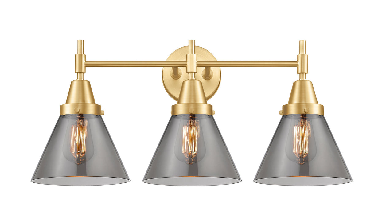 Innovations 447-3W-SG-G43 Three Light Bath Vanity, Satin Gold