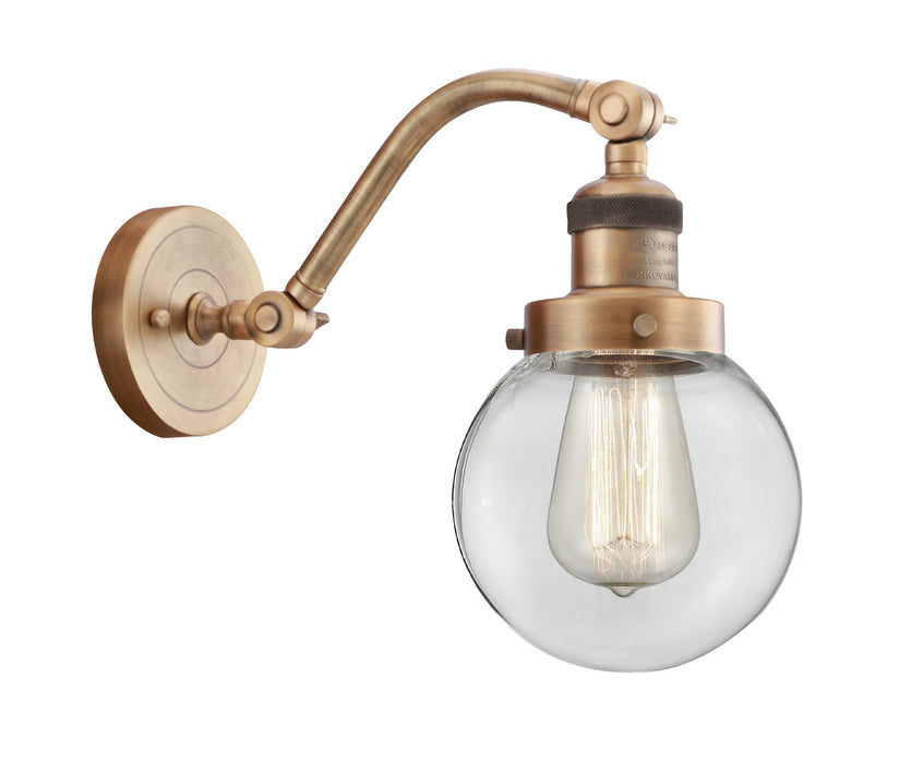 Innovations 515-1W-BB-G202-6-LED LED Wall Sconce, Brushed Brass