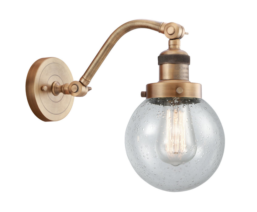 Innovations 515-1W-BB-G204-6 One Light Wall Sconce, Brushed Brass
