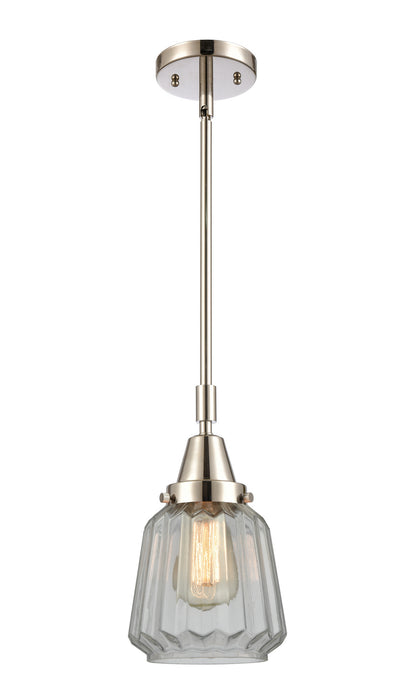 Innovations 447-1S-PN-G142-LED LED Mini Pendant, Polished Nickel