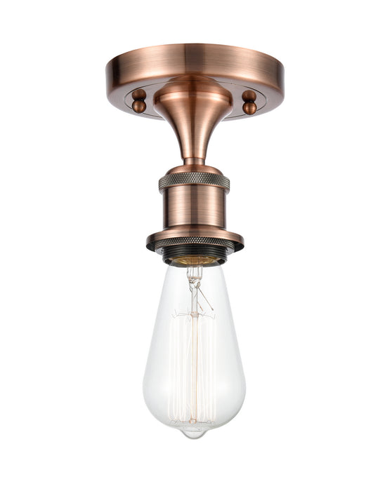 Innovations 516-1C-AC One Light Semi-Flush Mount, Antique Copper
