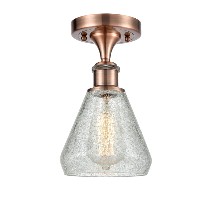 Innovations 516-1C-AC-G275-LED LED Semi-Flush Mount, Antique Copper