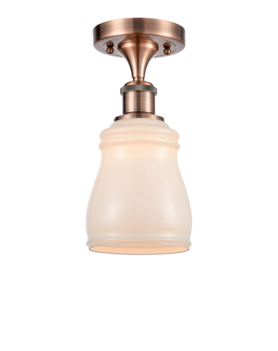 Innovations 516-1C-AC-G391-LED LED Semi-Flush Mount, Antique Copper