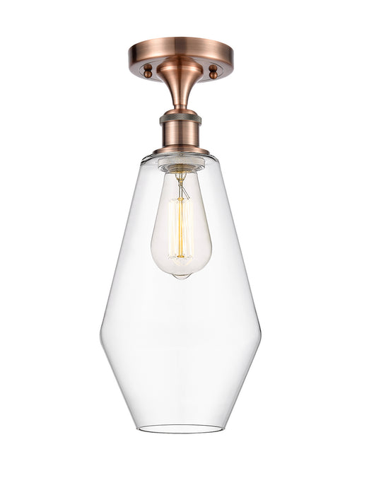 Innovations 516-1C-AC-G652-7-LED LED Semi-Flush Mount, Antique Copper