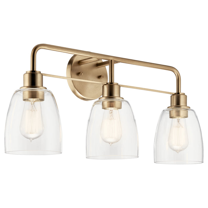 Kichler 55102CPZ Three Light Bath, Champagne Bronze