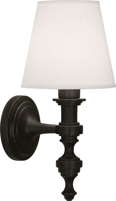 Robert Abbey Z1224 One Light Wall Sconce, DEEP PATINA BRONZE