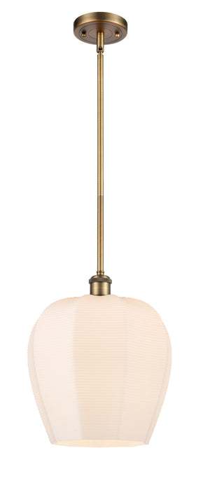Innovations 516-1S-BB-G461-12 One Light Mini Pendant, Brushed Brass