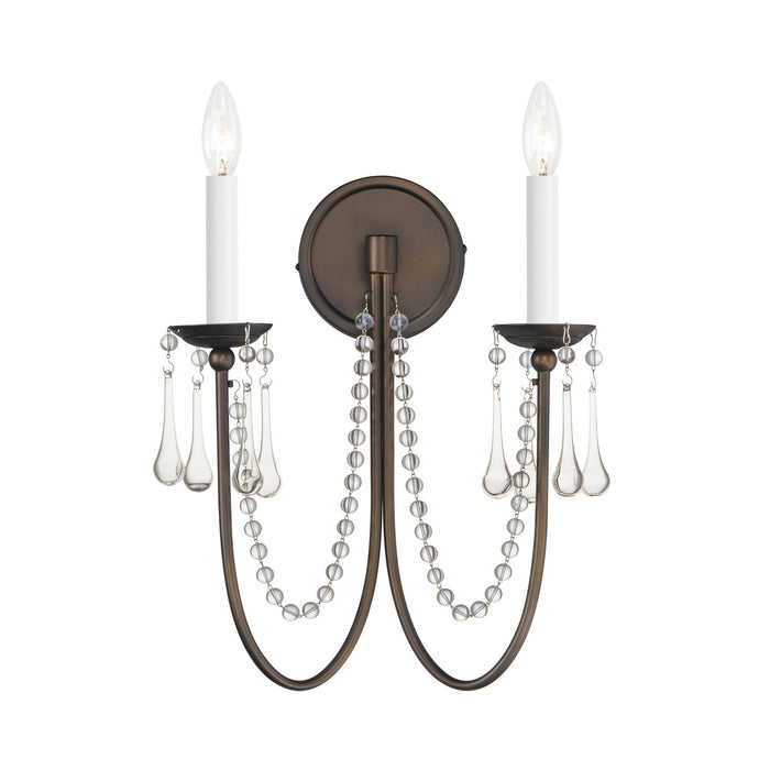 Maxim 12161CHB/CRY Two Light Wall Sconce, Chestnut Bronze
