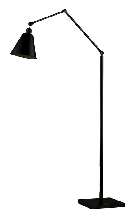 Maxim 12228BK One Light Floor Lamp, Black