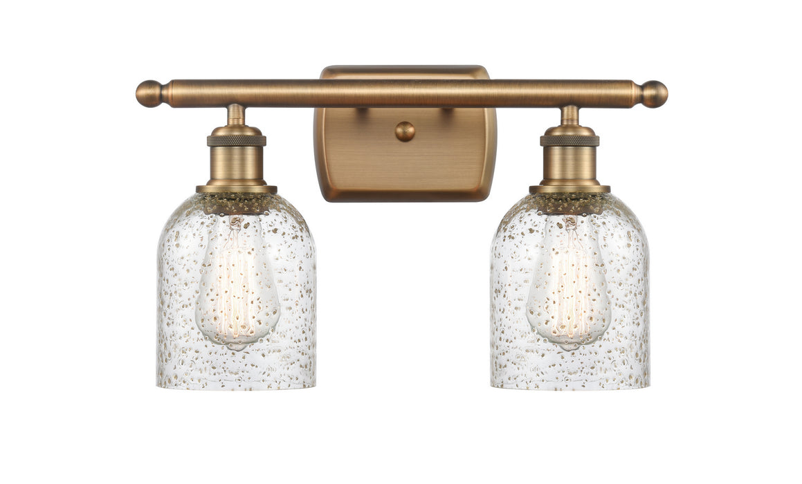 Innovations 516-2W-BB-G259 Two Light Bath Vanity, Brushed Brass