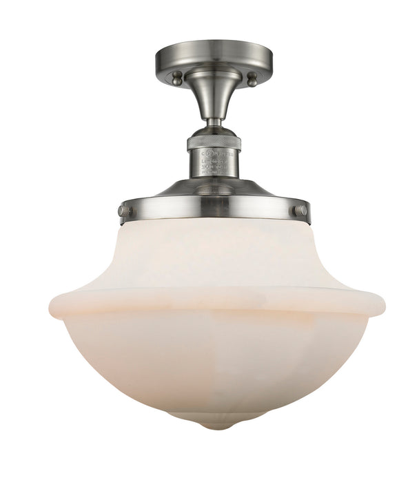 Innovations 517-1CH-SN-G541 One Light Semi-Flush Mount, Brushed Satin Nickel