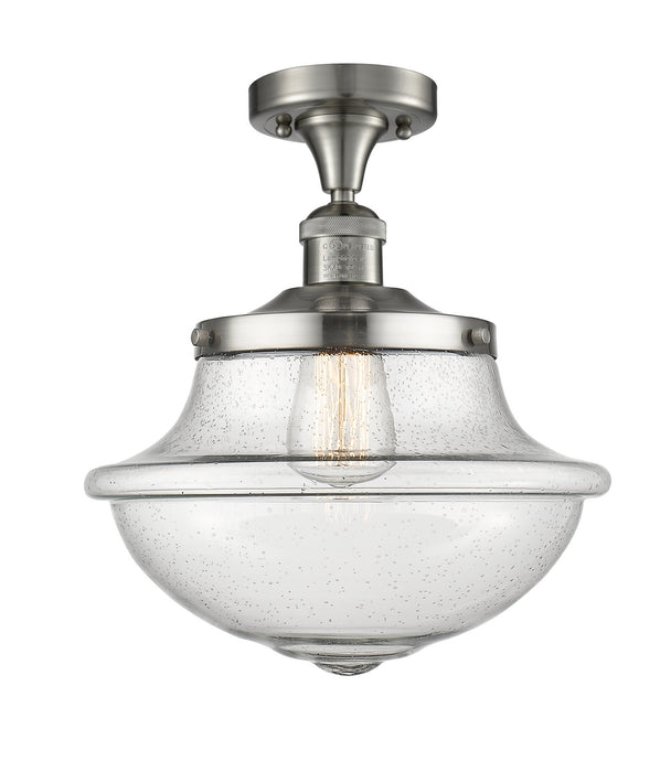 Innovations 517-1CH-SN-G544 One Light Semi-Flush Mount, Brushed Satin Nickel