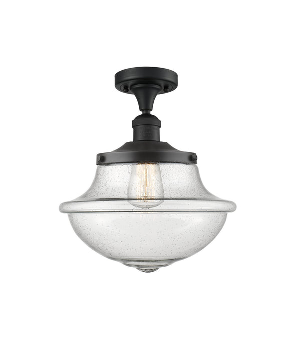 Innovations 517-1CH-BK-G544-LED LED Semi-Flush Mount, Matte Black