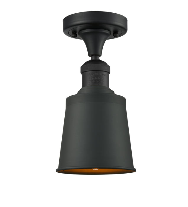 Innovations 517-1CH-BK-M9-BK-LED LED Semi-Flush Mount, Matte Black