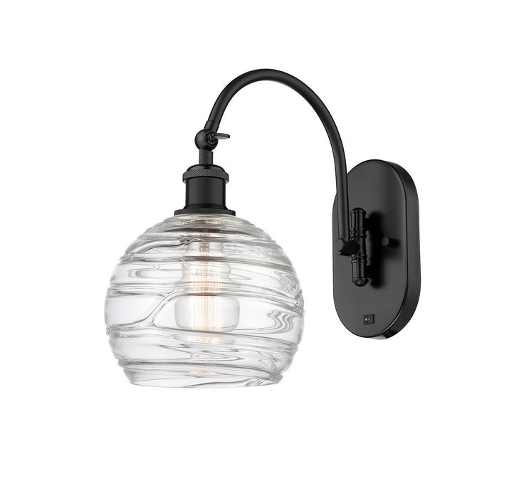 Innovations 518-1W-BK-G1213-8-LED LED Wall Sconce, Matte Black