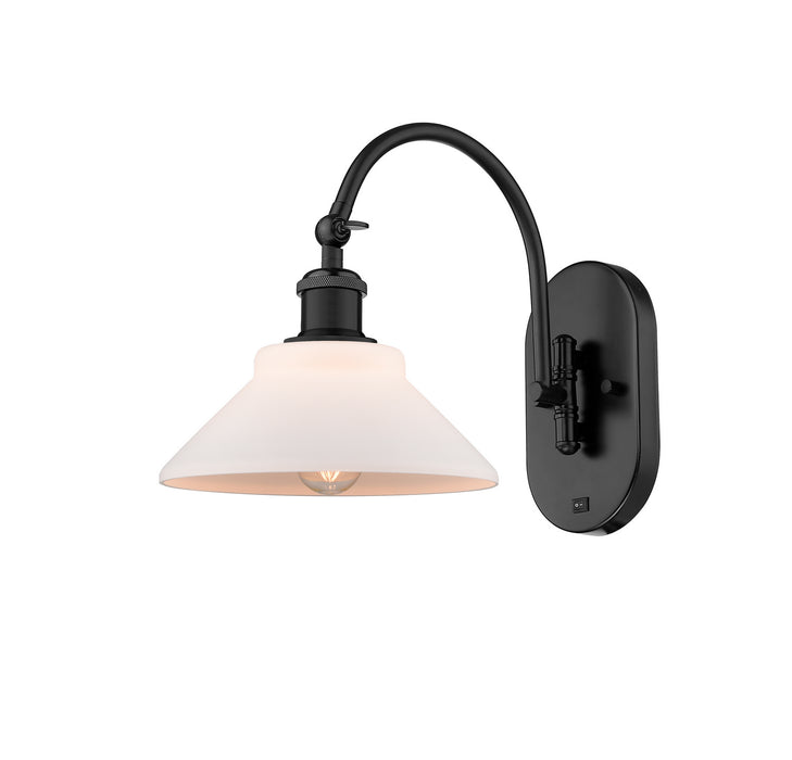 Innovations 518-1W-BK-G131-LED LED Wall Sconce, Matte Black