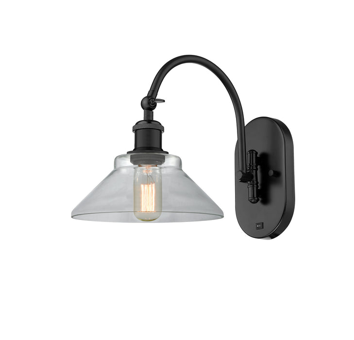 Innovations 518-1W-BK-G132 One Light Wall Sconce, Matte Black