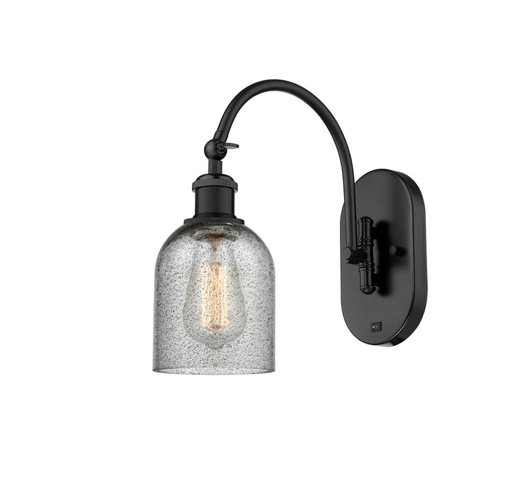 Innovations 518-1W-BK-G257-LED LED Wall Sconce, Matte Black