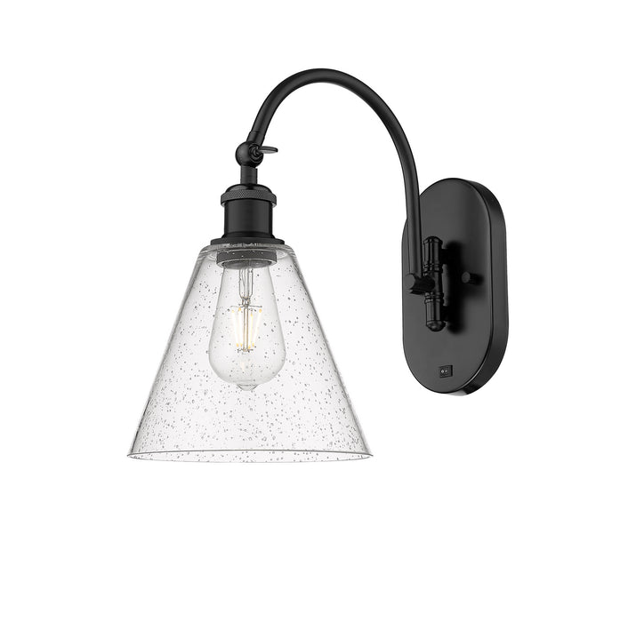 Innovations 518-1W-BK-GBC-84-LED LED Wall Sconce, Matte Black