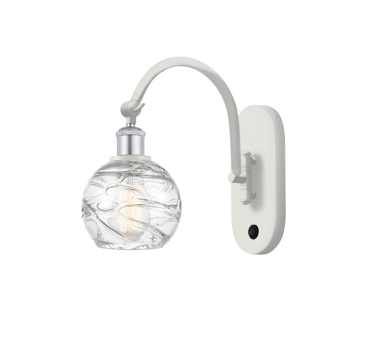 Innovations 518-1W-WPC-G1213-6 One Light Wall Sconce, White Polished Chrome