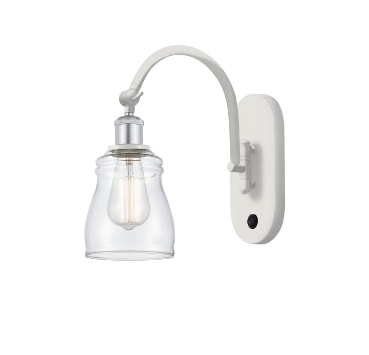 Innovations 518-1W-WPC-G392 One Light Wall Sconce, White Polished Chrome