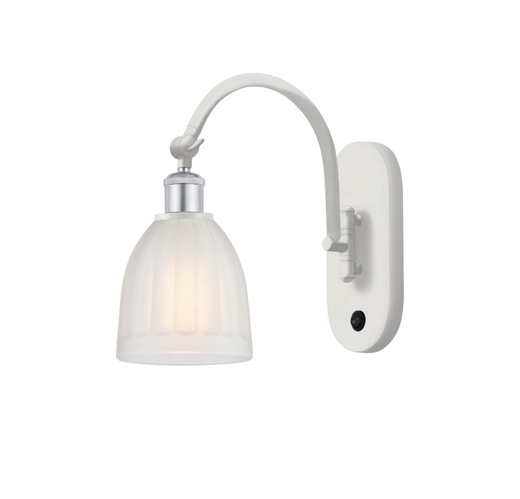 Innovations 518-1W-WPC-G441-LED LED Wall Sconce, White Polished Chrome