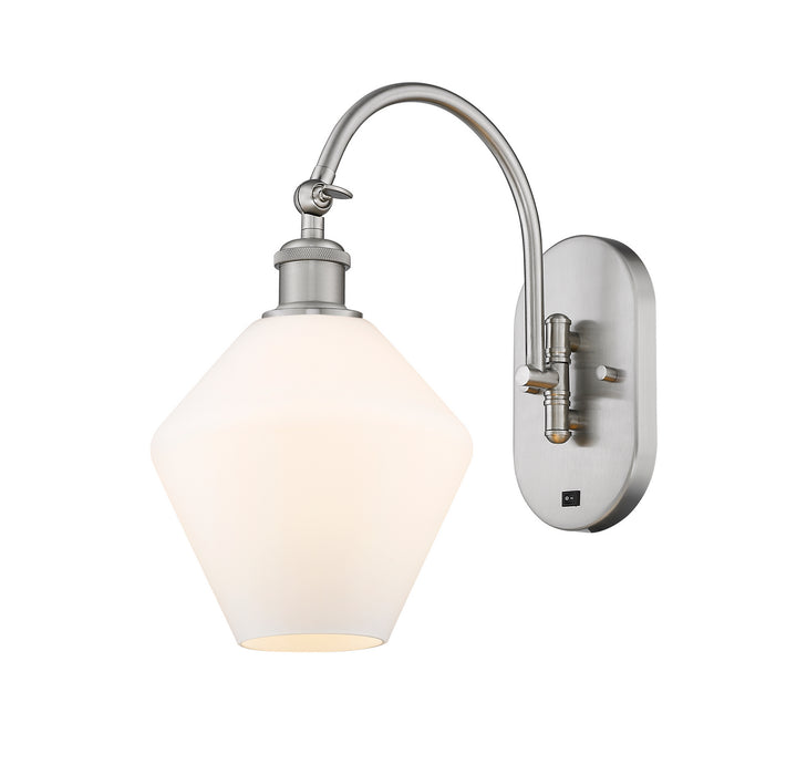 Innovations 518-1W-SN-G651-8-LED LED Wall Sconce, Brushed Satin Nickel