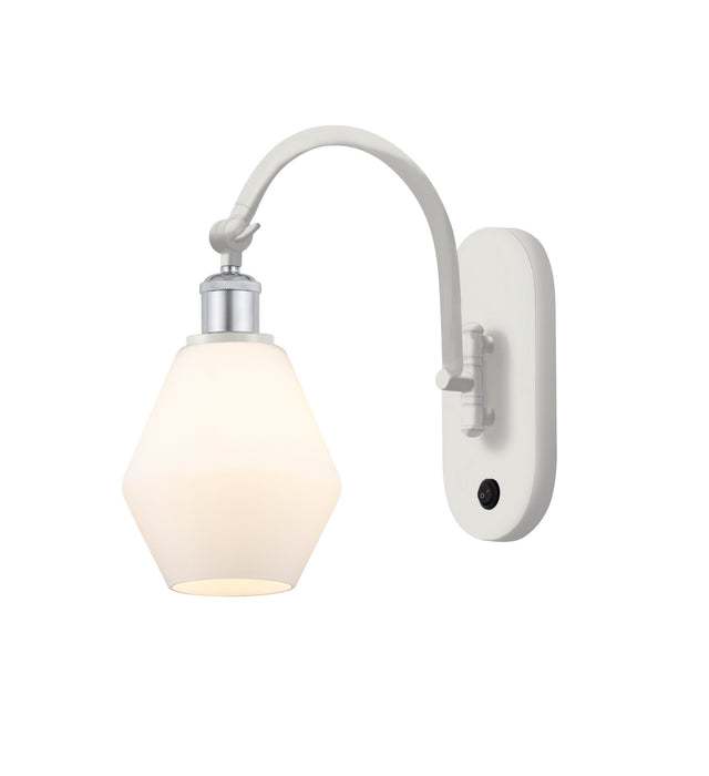Innovations 518-1W-WPC-G651-6-LED LED Wall Sconce, White Polished Chrome