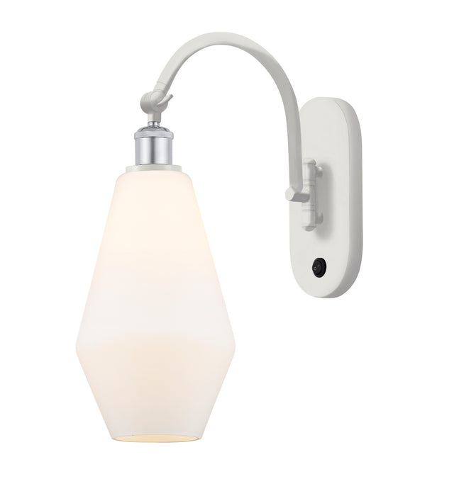 Innovations 518-1W-WPC-G651-7 One Light Wall Sconce, White Polished Chrome